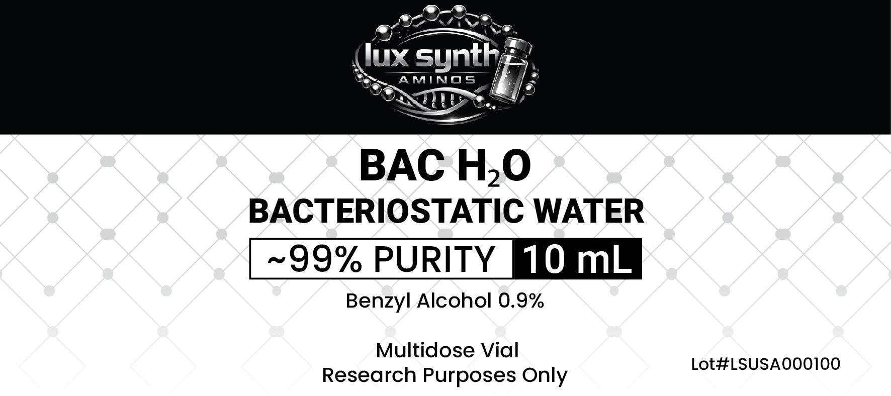 Bac water 10ml non-hosperia